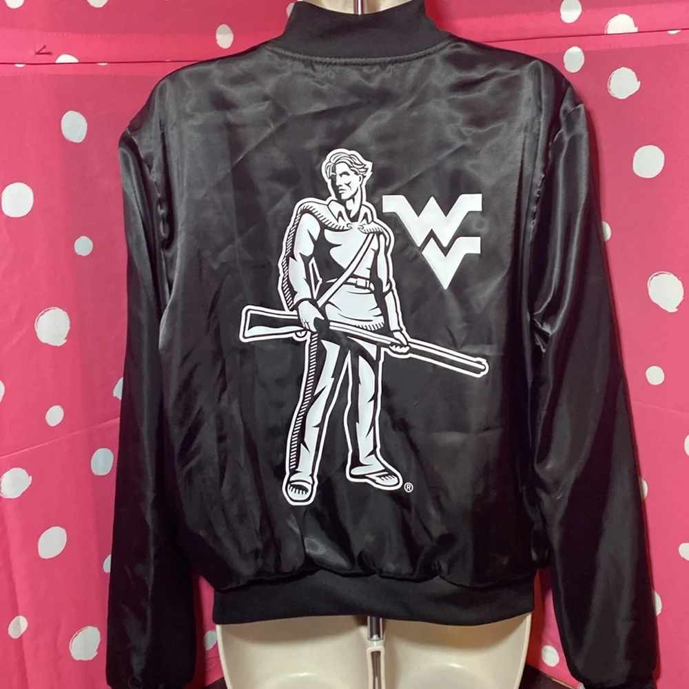 NWT S VS PINK WVU Mountaineers button up coat - Picture 4 of 6